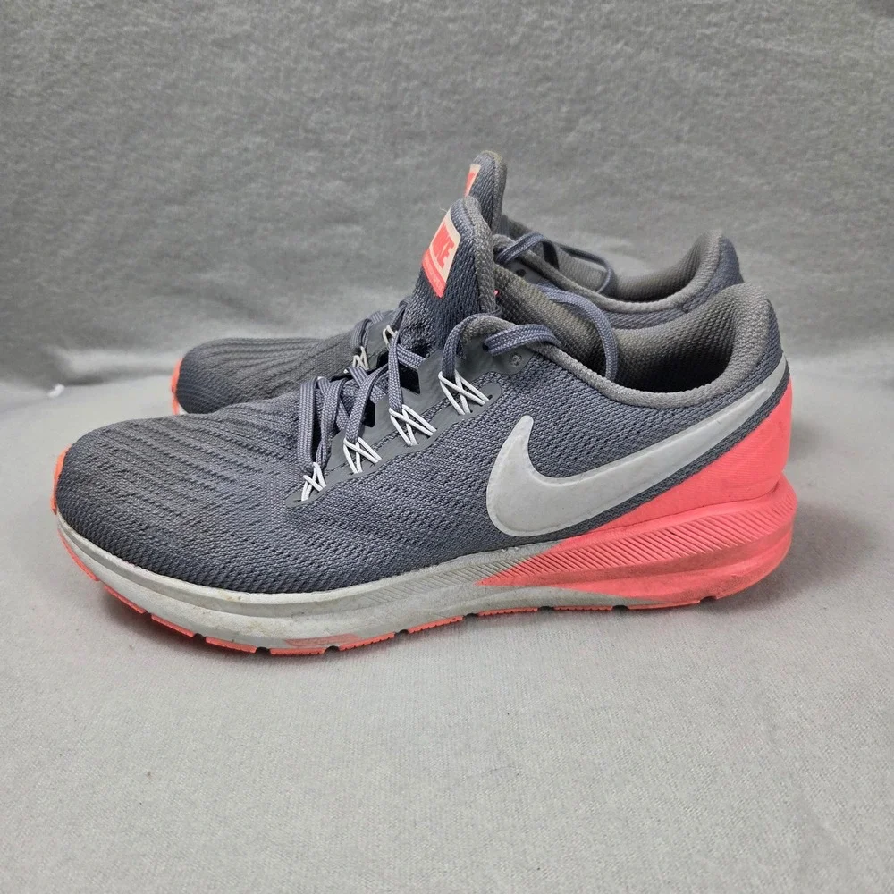 Nike Air Zoom Structure 22 Womens Running Shoes Grey Pink AA1640-005 Size 7